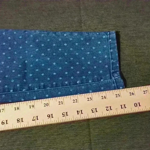 Lei Women's Jeans Ashley Low Rise Polka Dot Zipper Cuff  Size: 3 Regular  #0052 - Picture 8 of 8